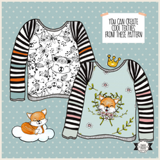 HAPPY FOX PATTERN PACK  - Textiles