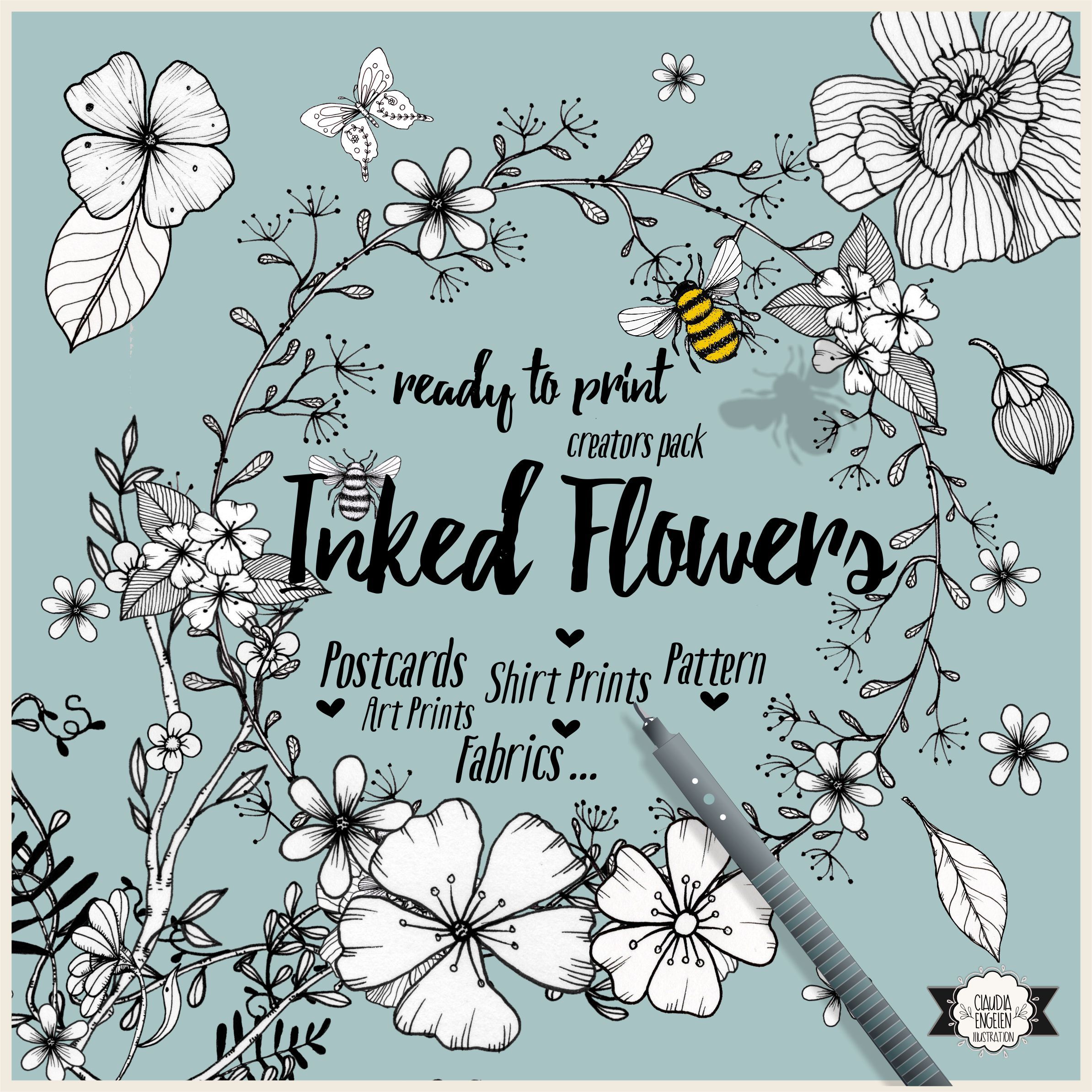 INKED FLOWERS for CM - Cover